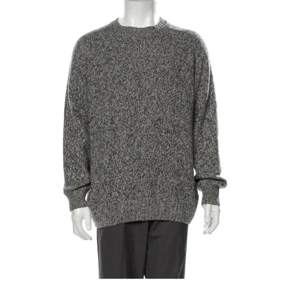 BLUMARINE UOMO Gray Wool CrewNeck Pullover Sweater XL